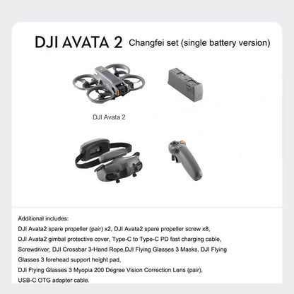 DJI Avata 2 Aerial Photography Drone – Remote Control, 23 Min Flight - GoTypical