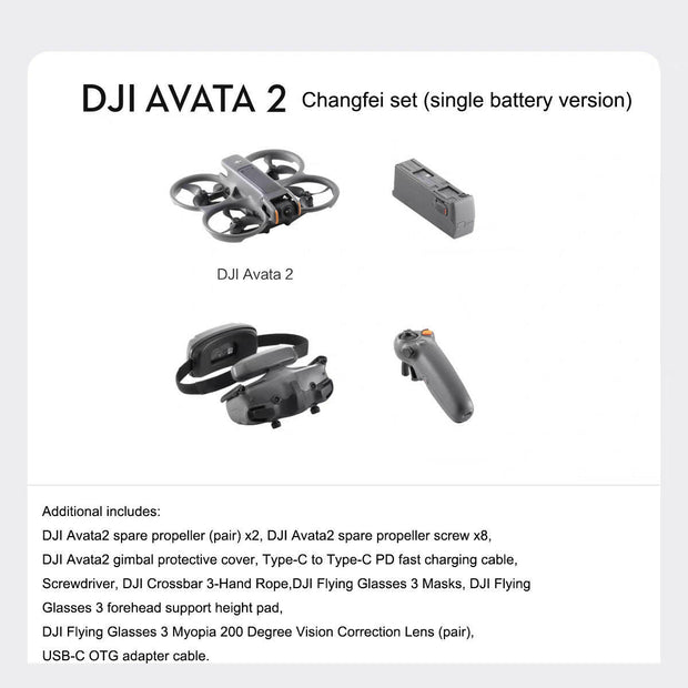 DJI Avata 2 Aerial Photography Drone – Remote Control, 23 Min Flight - GoTypical