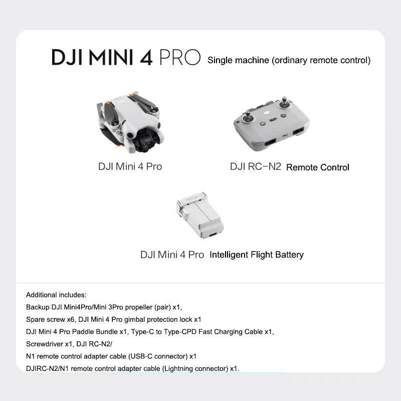 DJI Mini 4 Pro Drone – 4K Camera | Compact Lightweight Fly More Combo - GoTypical