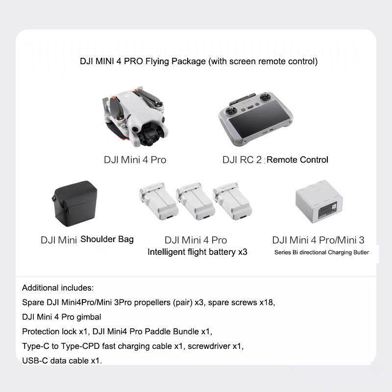 DJI Mini 4 Pro Drone – 4K Camera | Compact Lightweight Fly More Combo - GoTypical