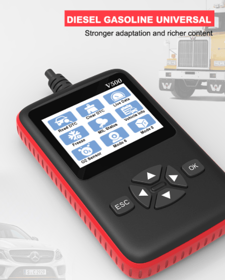 OBD Vehicle Diagnostic Scanner Diesel Vehicle OBD Scan Tool ECU Reader OBD + VAG OBD Key Programmer WiFi Elm327 OBD II Diagnostic System OBD Reader.