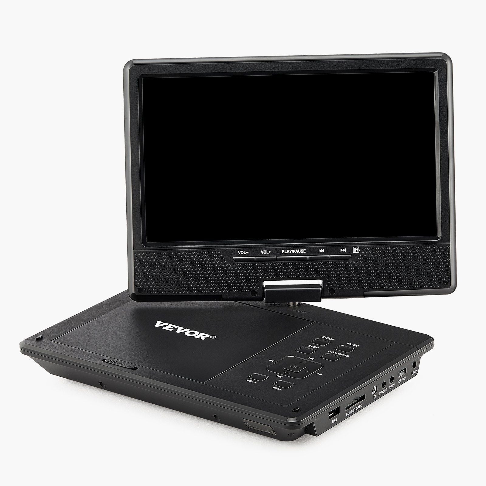 VEVOR Portable DVD Player 9 in HD Swivel Display Screen 4 Hours Built-in Battery - GoTypical