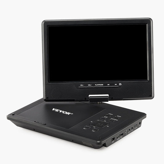VEVOR Portable DVD Player 9 in HD Swivel Display Screen 4 Hours Built-in Battery - GoTypical