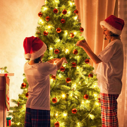 Artificial Christmas Tree 6ft 7.5ft 9ft - Premium Hinged PVC with Metal Stand.