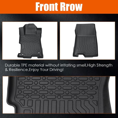 TPE Rubber Car Floor Mats for 2008-2012 Honda Accord.