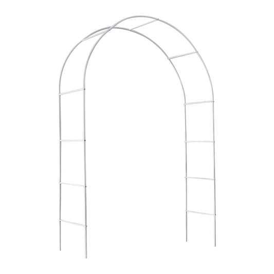 Metal Garden Arch Trellis,Adjustable Arbor Trellis,White.