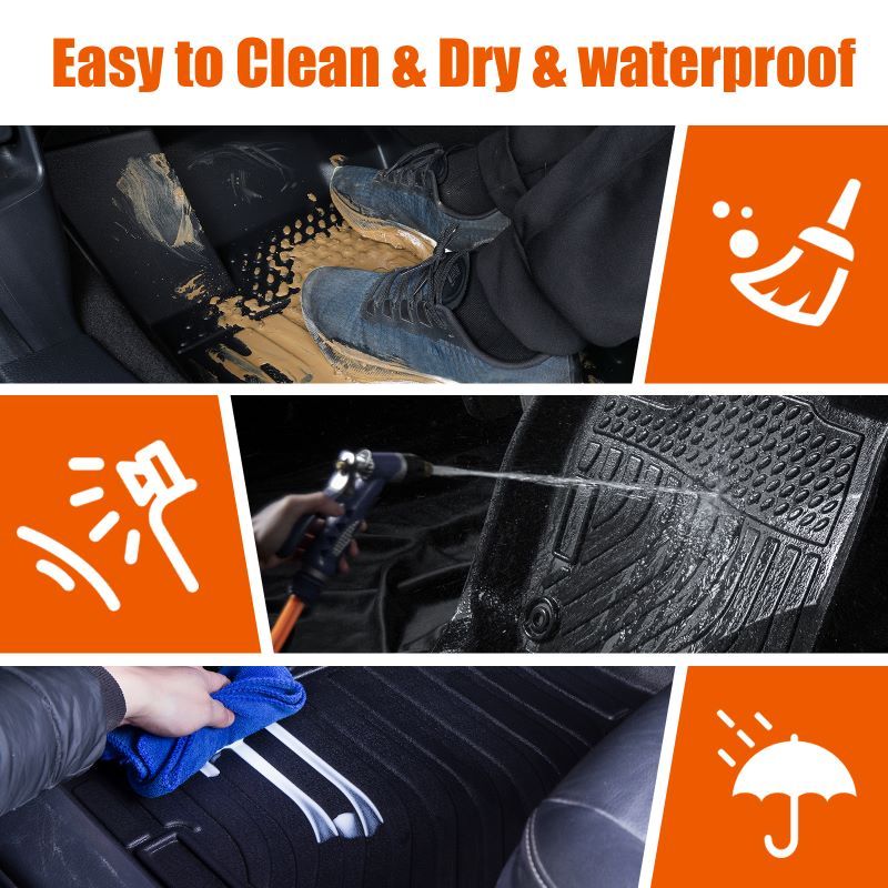 Car Floor Mats For 18-22 Chevrolet Equinox & 18-23 GMC Terrain / Terrain Denali.