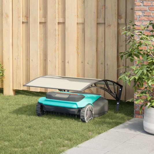 Robot Mower Garage Black 31.5"x39.8"x18.1".