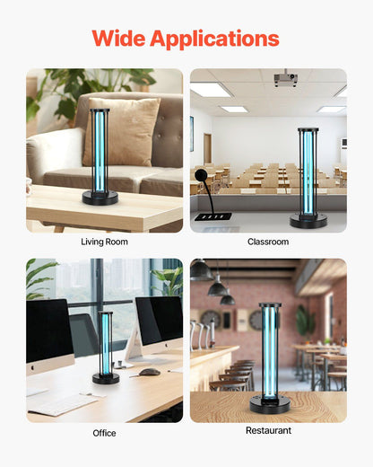 UV Light 36W Ultraviolet Lamp with Ozone Purifier with 30/60/120 Minutes Timer - GoTypical