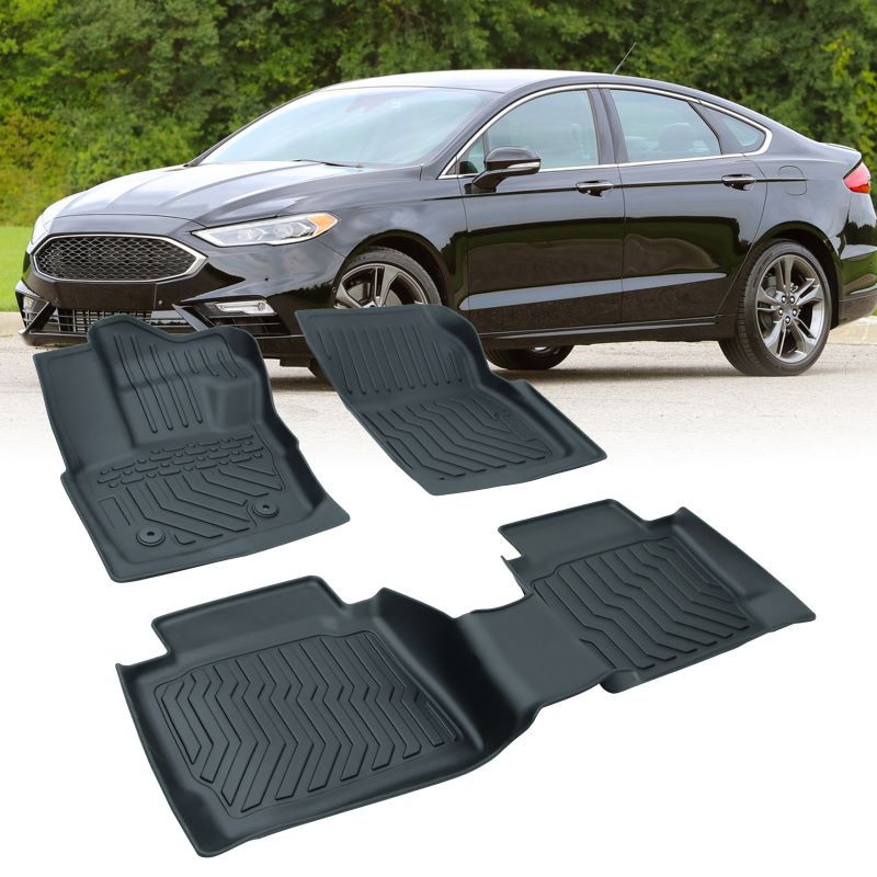 TPE Rubber Car Floor Mats for 2017-2020 F*rd Fusion.