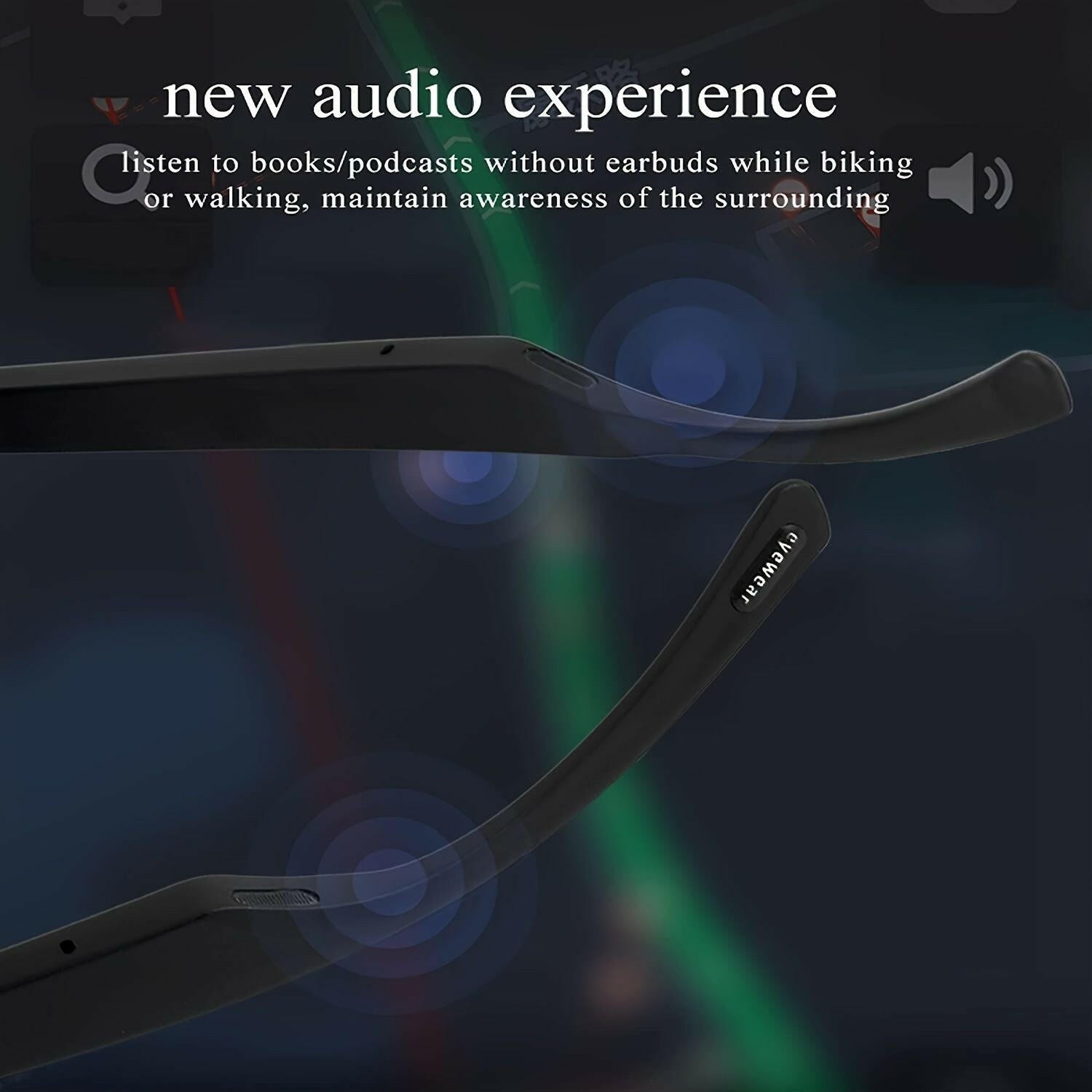 Smart Audio Sunglasses – Bluetooth Wireless Open-Ear Music with UV Protection - GoTypical