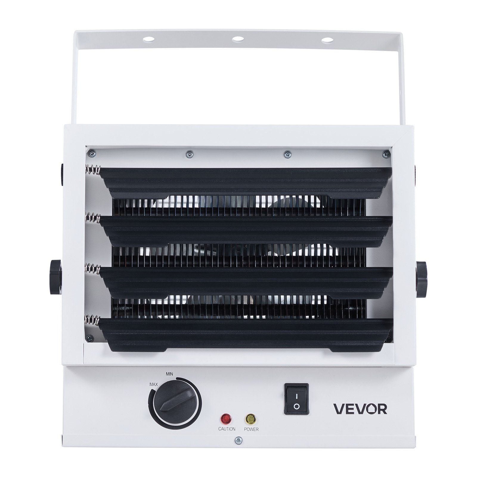 VEVOR Electric Garage Heater, 5000-Watt Wall/Ceiling Mounted Shop Heater for 2 Cars, Overheat Protection & 3 Adjustable Angles, Heavy Duty Commercial for Indoor Workshop Warehouse, 240V White - GoTypical