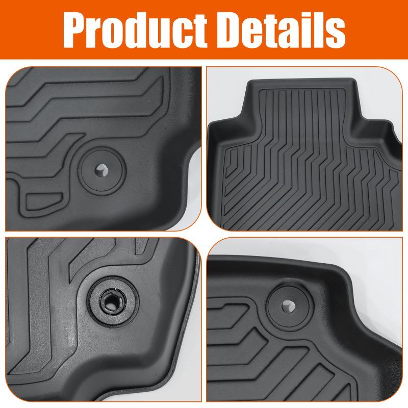 Car Floor Mats For 18-22 Chevrolet Equinox & 18-23 GMC Terrain / Terrain Denali.