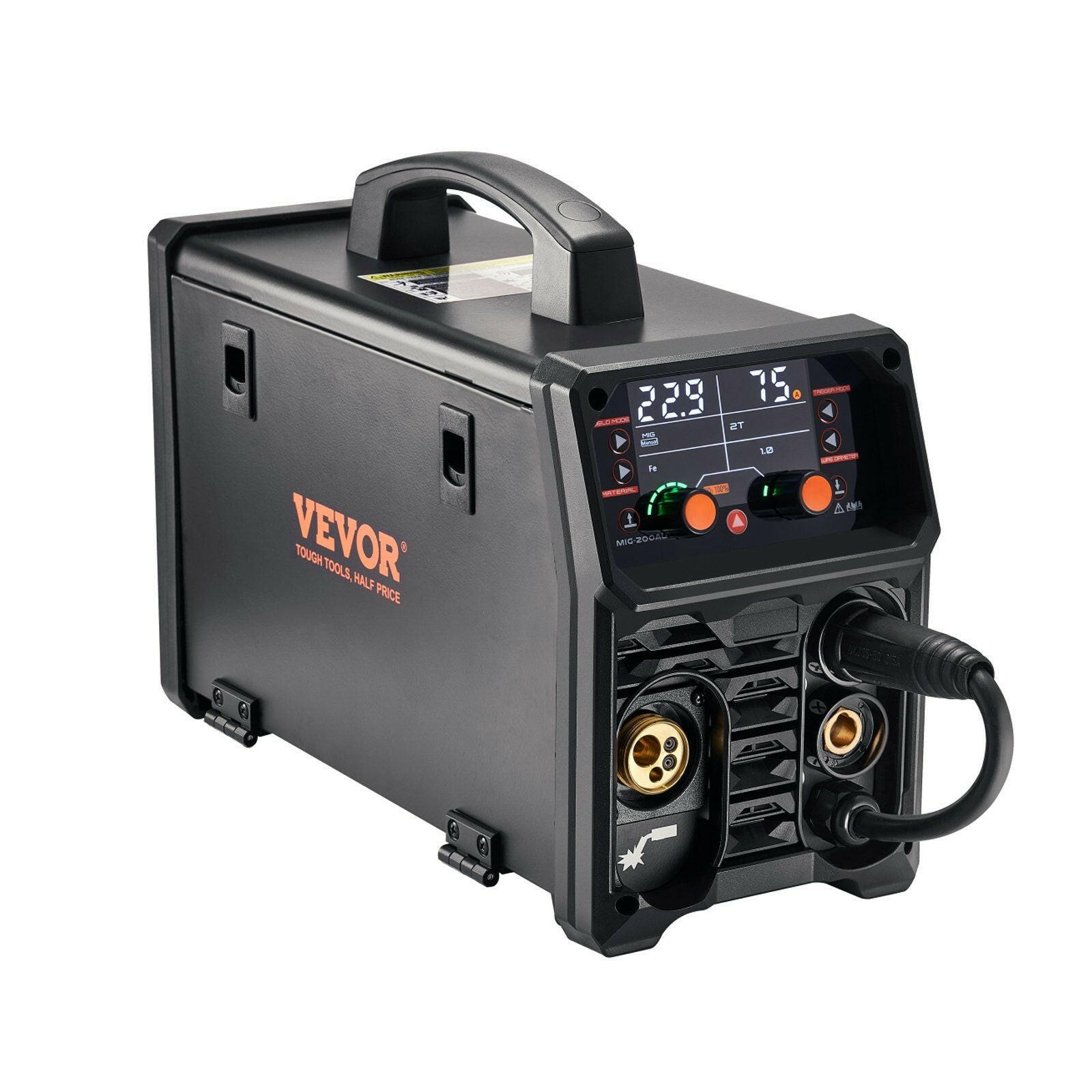 VEVOR 200A Pro MIG Welder 5-in-1 Synergic Welding Machine Dual Voltage - GoTypical
