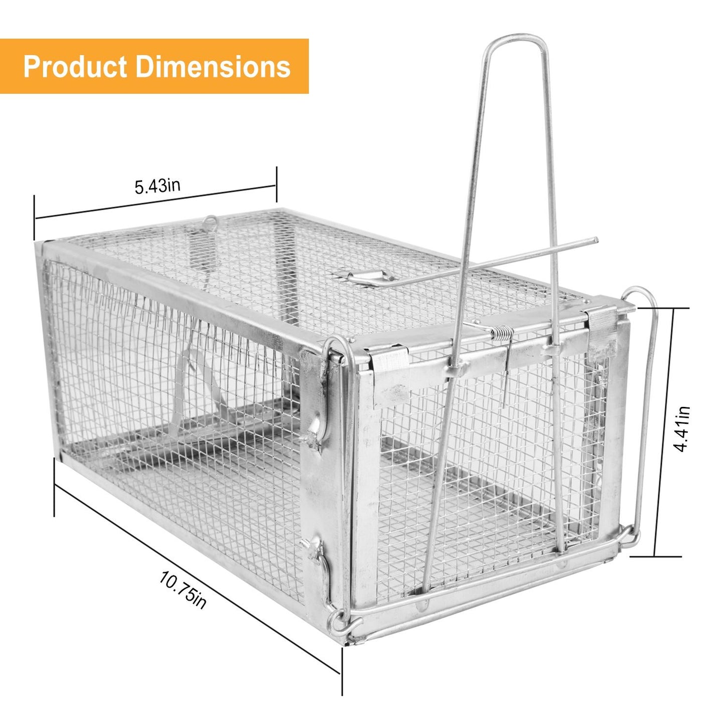 Rat Trap Cage Humane Live Rodent Trap Cage Mouse Control Bait Catch - GoTypical