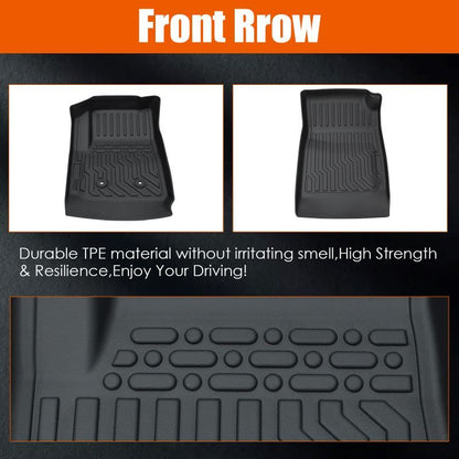 Car Floor Mats For 15-22 GMC Canyon Colorado Crew Cab No Fit Extended Cab.