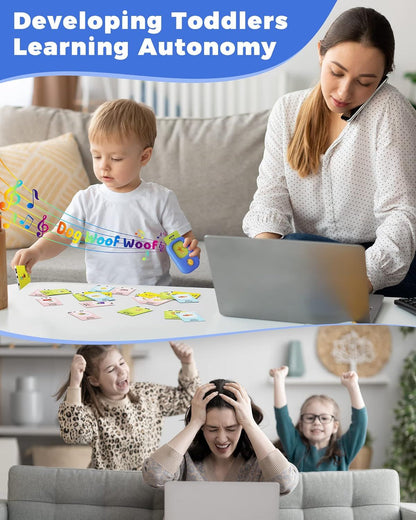 Talking Flash Cards - 448 Sight Words | Montessori Learning Toys for Kids Ages 1-5.