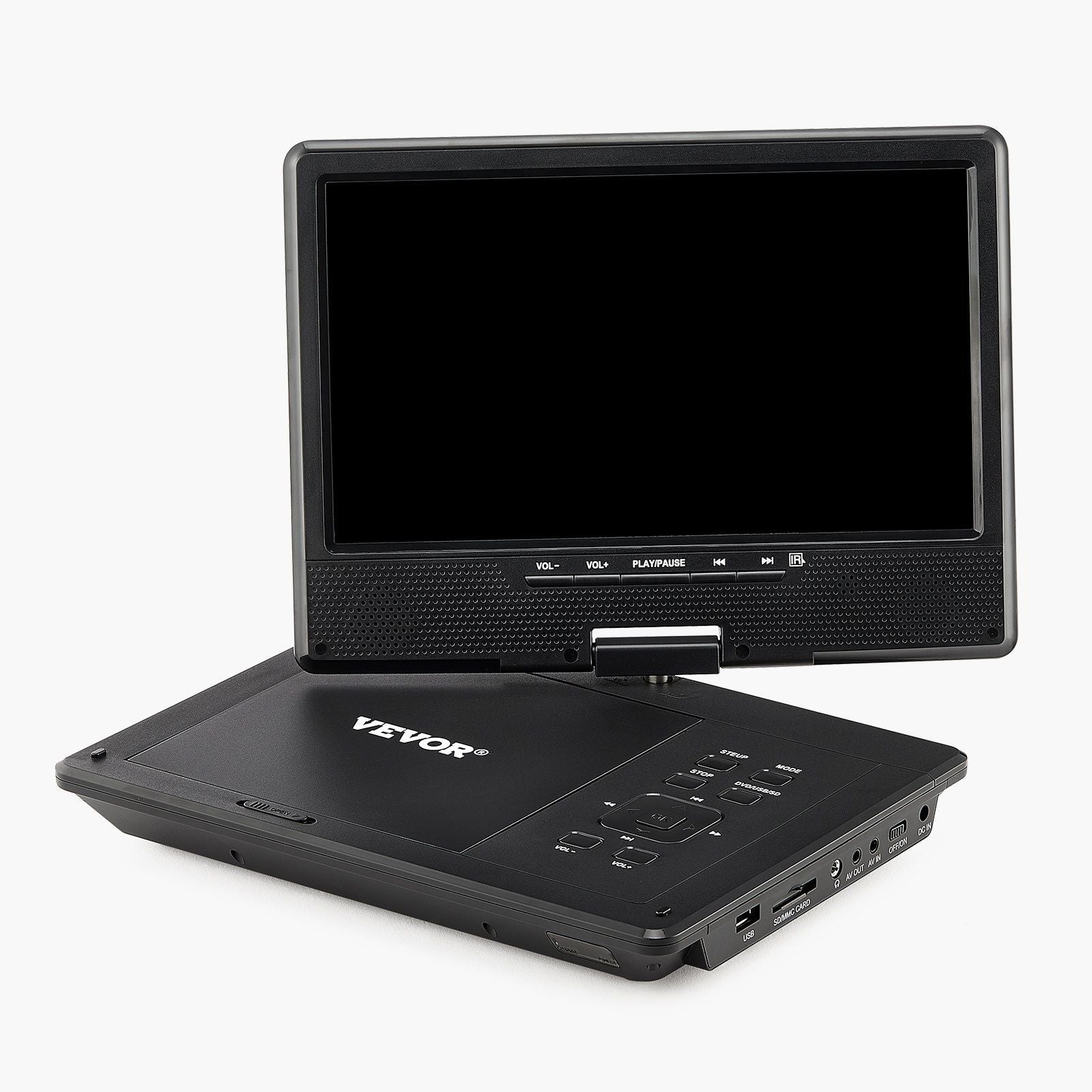 VEVOR Portable DVD Player 9 in HD Swivel Display Screen 4 Hours Built-in Battery - GoTypical