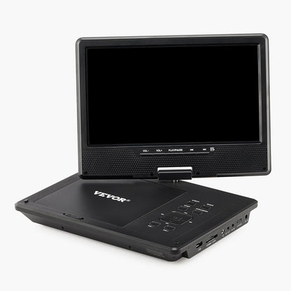 VEVOR Portable DVD Player 9 in HD Swivel Display Screen 4 Hours Built-in Battery - GoTypical