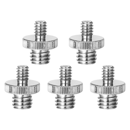 5 Core 3/8 to 1/4 Adapter 5Pcs Camera Mount Durable Tripod Screw Adapter for DSLR Monopod Microphone & Lighting 1/4 to 3/8 Screws Set - 1/4M-3/8M Camera Screw 5Pcs.