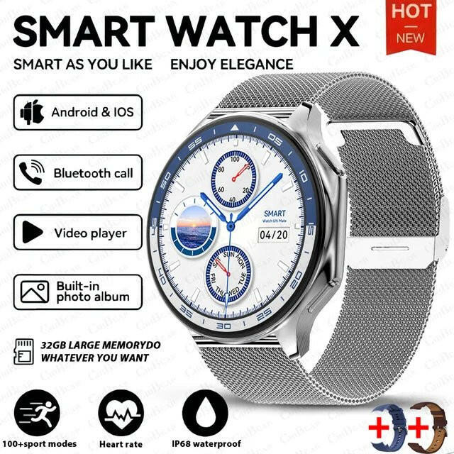 DT Watch X 4G Smartwatch – Waterproof Design with Mesh Belt - GoTypical