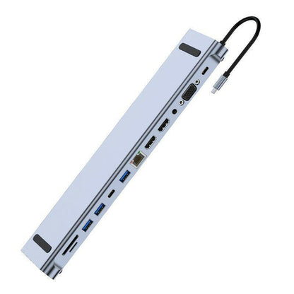 . Dual HDMI 12-in-1 Type-C Docking Station – Space Gray Aluminum - GoTypical