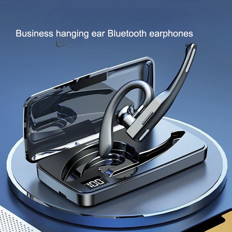 Ear hanging Bluetooth earphones, single ear wireless car call noise cancelling earphones, ear hanging type - GoTypical