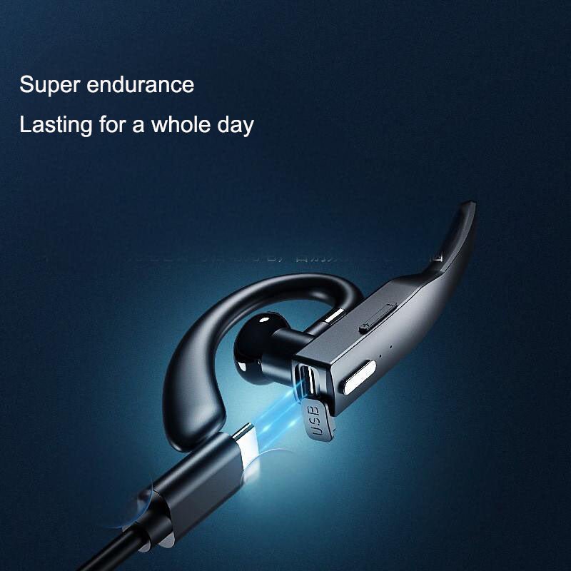 Ear hanging Bluetooth earphones, single ear wireless car call noise cancelling earphones, ear hanging type - GoTypical