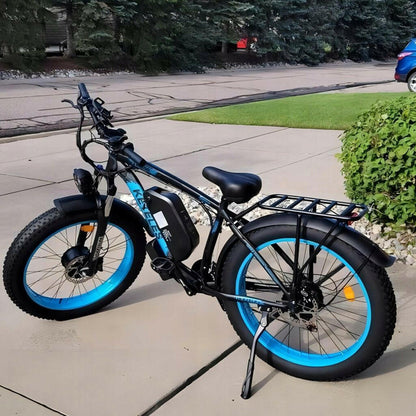 Electric Bike KETELES 48V 23AH Dual Motor 1000W x2 26" Fat Tire MTB - GoTypical