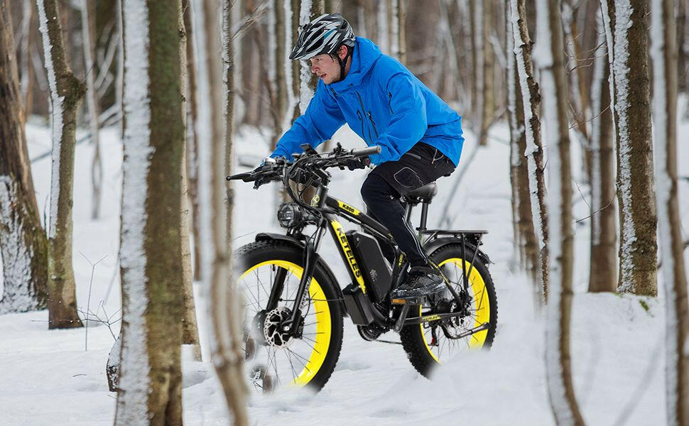 Electric Bike KETELES 48V 23AH Dual Motor 1000W x2 26" Fat Tire MTB - GoTypical