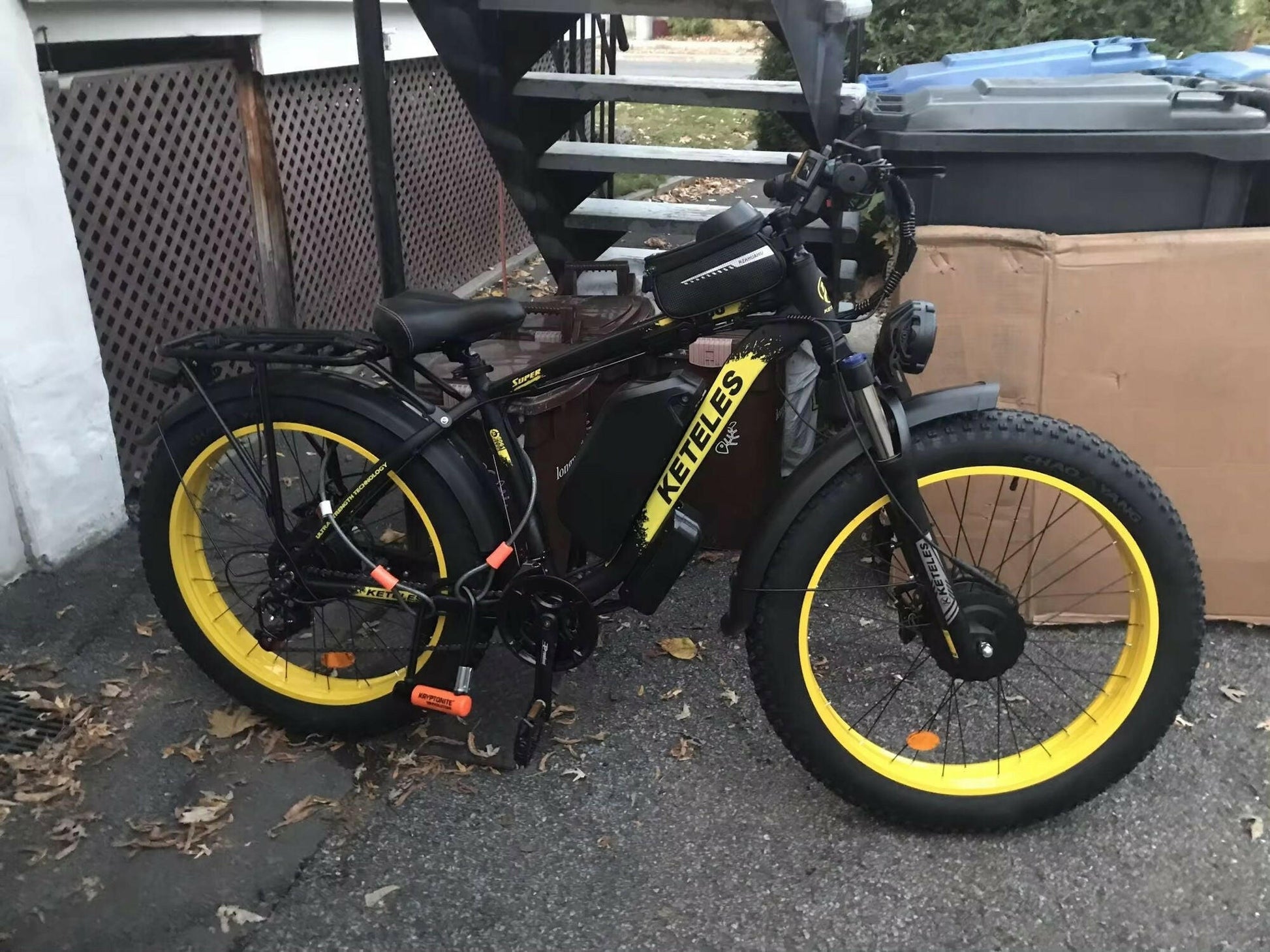 Electric Bike KETELES 48V 23AH Dual Motor 1000W x2 26" Fat Tire MTB - GoTypical