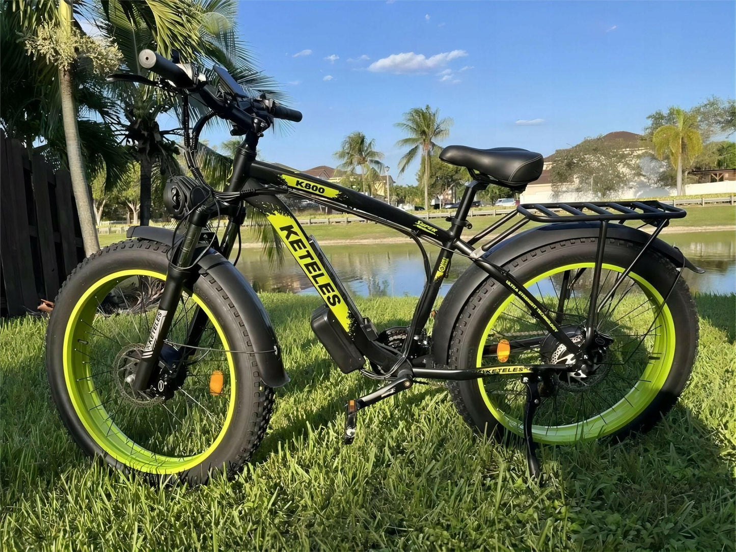 Electric Bike KETELES 48V 23AH Dual Motor 1000W x2 26" Fat Tire MTB - GoTypical