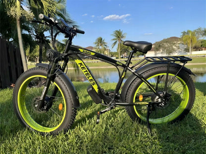 Electric Bike KETELES 48V 23AH Dual Motor 1000W x2 26" Fat Tire MTB - GoTypical