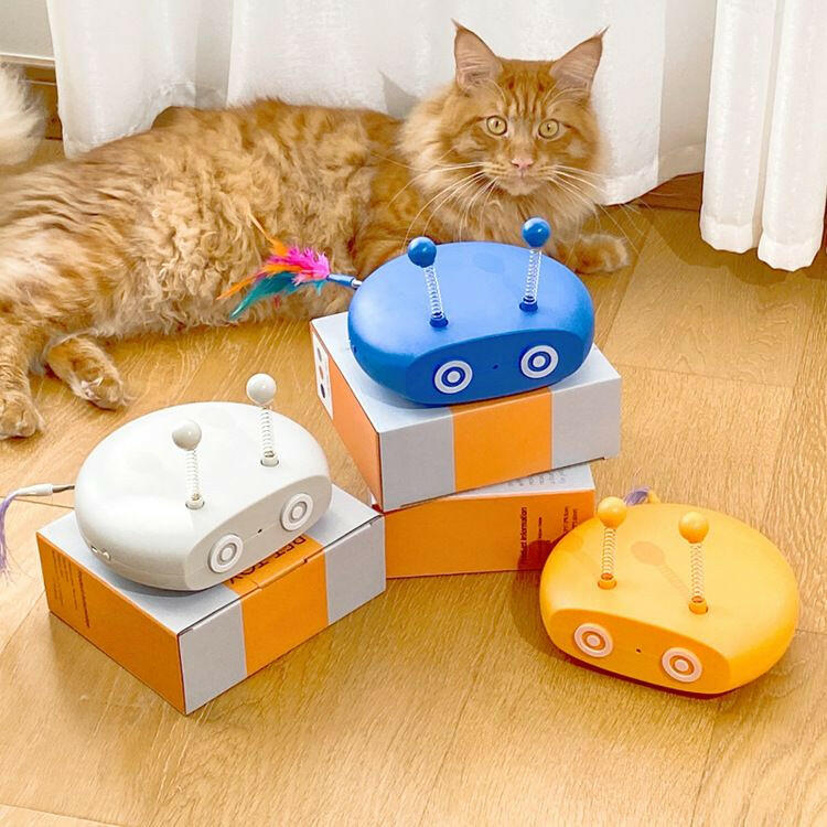 Electric Cat Interactive Laser Toy – Automatic Steering Pet-Safe - GoTypical