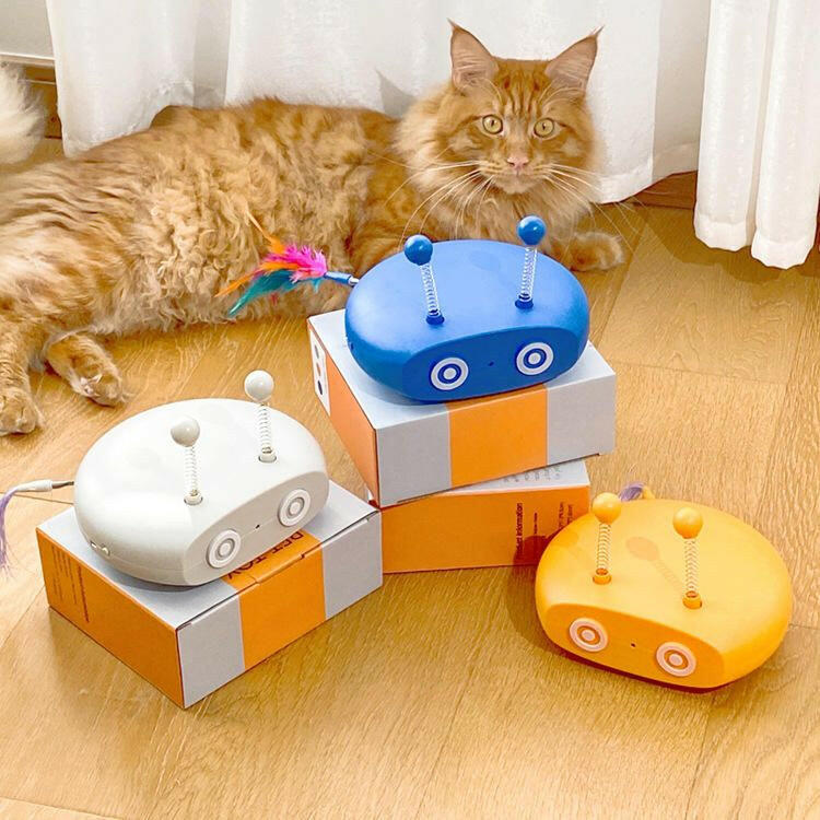 Electric Cat Interactive Laser Toy – Automatic Steering Pet-Safe - GoTypical