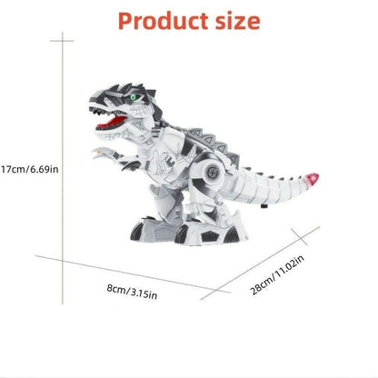 Electric T-Rex Dinosaur Toy – Walking Robot with LED Tail & Roar Sounds - GoTypical