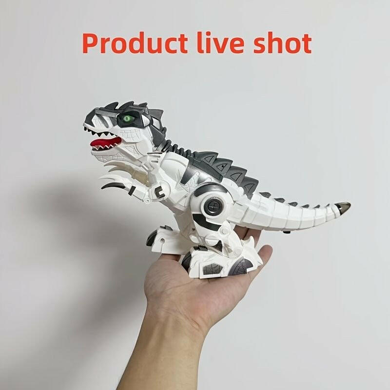 Electric T-Rex Dinosaur Toy – Walking Robot with LED Tail & Roar Sounds - GoTypical