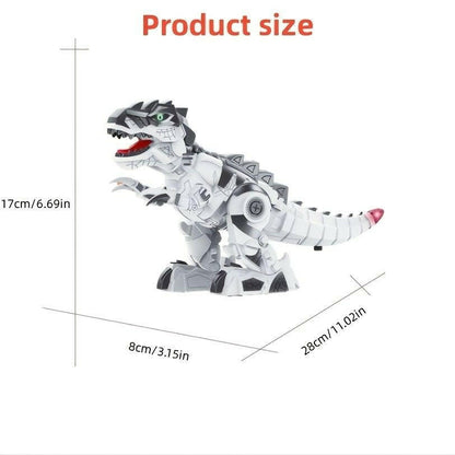 Electric T-Rex Dinosaur Toy – Walking Robot with LED Tail & Roar Sounds - GoTypical