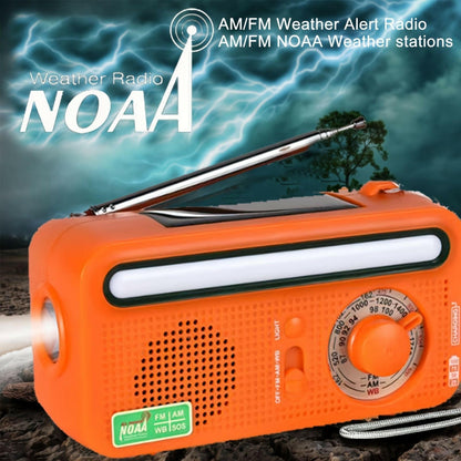 Emergency Radio Solar Hand Crank – Weather Radio with NOAA Alerts LED Flashlight - GoTypical