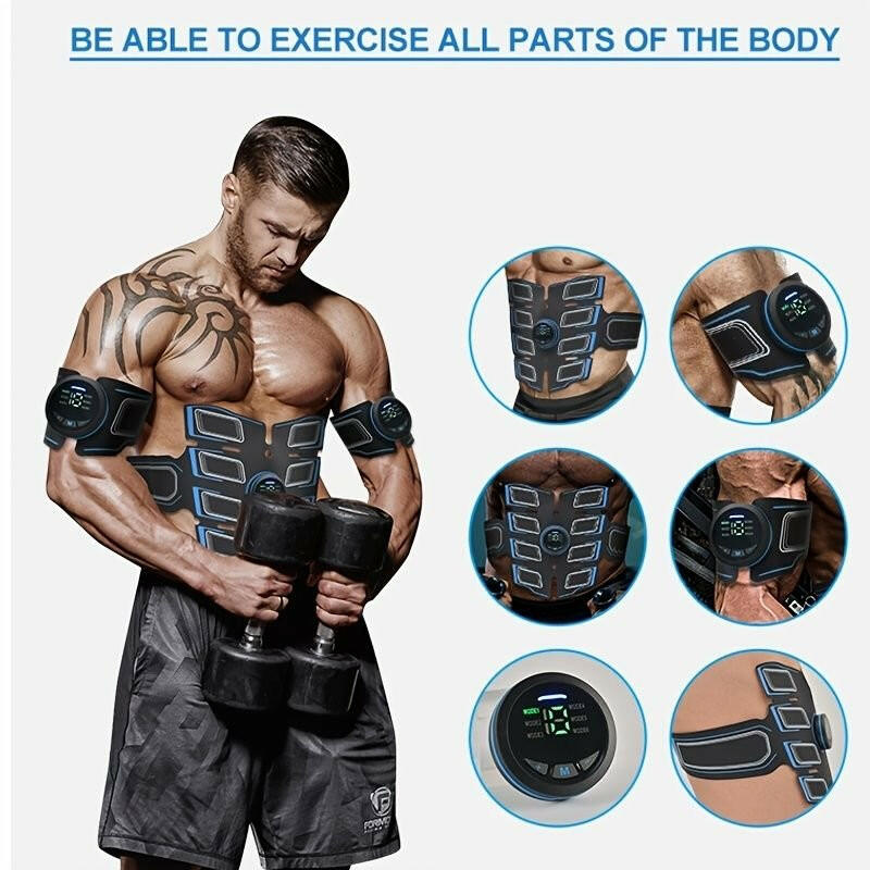 EMS Fitness Apparatus Set – . Abdominal & Upper Arm Muscle Stimulator - GoTypical