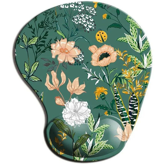 . Ergonomic Silicone Mouse Pad with Wrist Rest Non-Slip Desk Mat - GoTypical