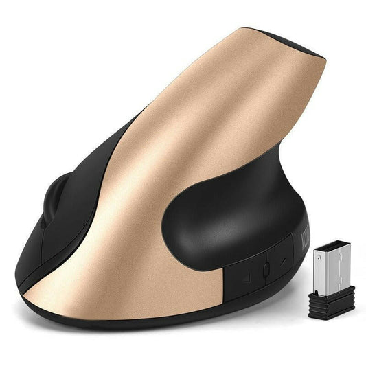 . Ergonomic Wireless Mouse – Vertical Silent Rechargeable 2.4G - GoTypical