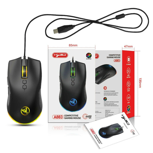 . Wired RGB Gaming Mouse – Luminous Esports USB Mouse - GoTypical