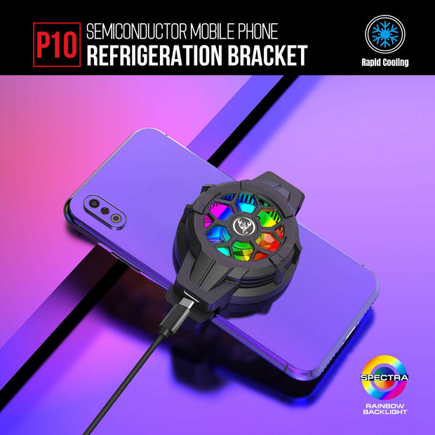 . Gaming Phone Cooler – Semiconductor Heat Dissipation Clip with Colorful Lights - GoTypical