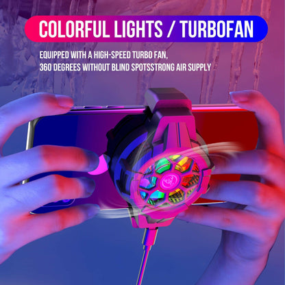 . Gaming Phone Cooler – Semiconductor Heat Dissipation Clip with Colorful Lights - GoTypical