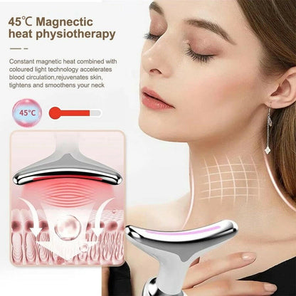 EMS Face And Neck Massager – 3 Colors Microcurrent Beauty Device Anti-Aging - GoTypical