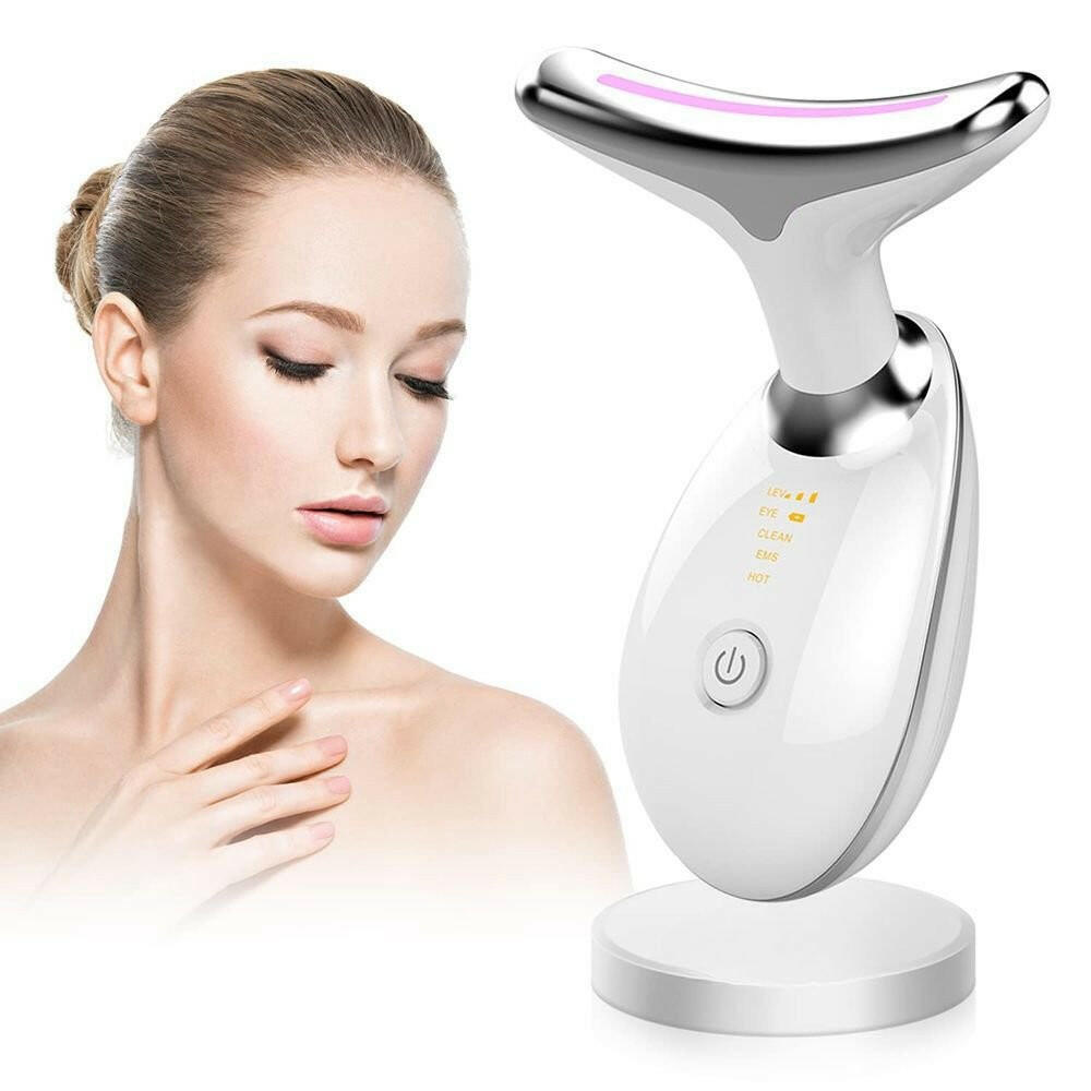 EMS Face And Neck Massager – 3 Colors Microcurrent Beauty Device Anti-Aging - GoTypical