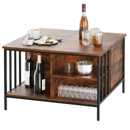 . Farmhouse Lift-Top Coffee Table – Adjustable Height, Hidden Storage - GoTypical