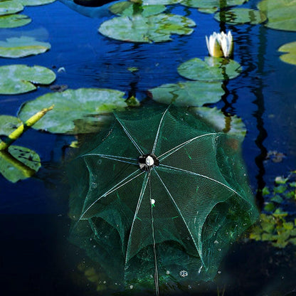 Portable Folded Fishing Trap Net – Shrimp Minnow Crab Bait Automatic - GoTypical