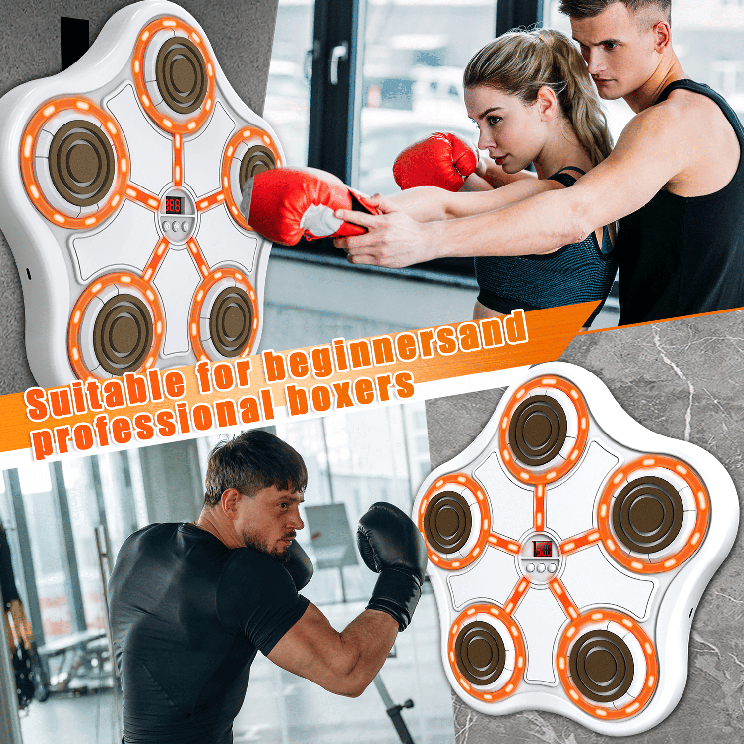 Smart Music Boxing Machine – Wall Mounted Training Equipment with Bluetooth - GoTypical